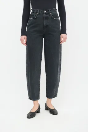 Black High Waist Balloon Jeans