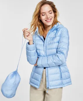 Charter Club Women's Packable Hooded Down Puffer Coat, Created for Macy's