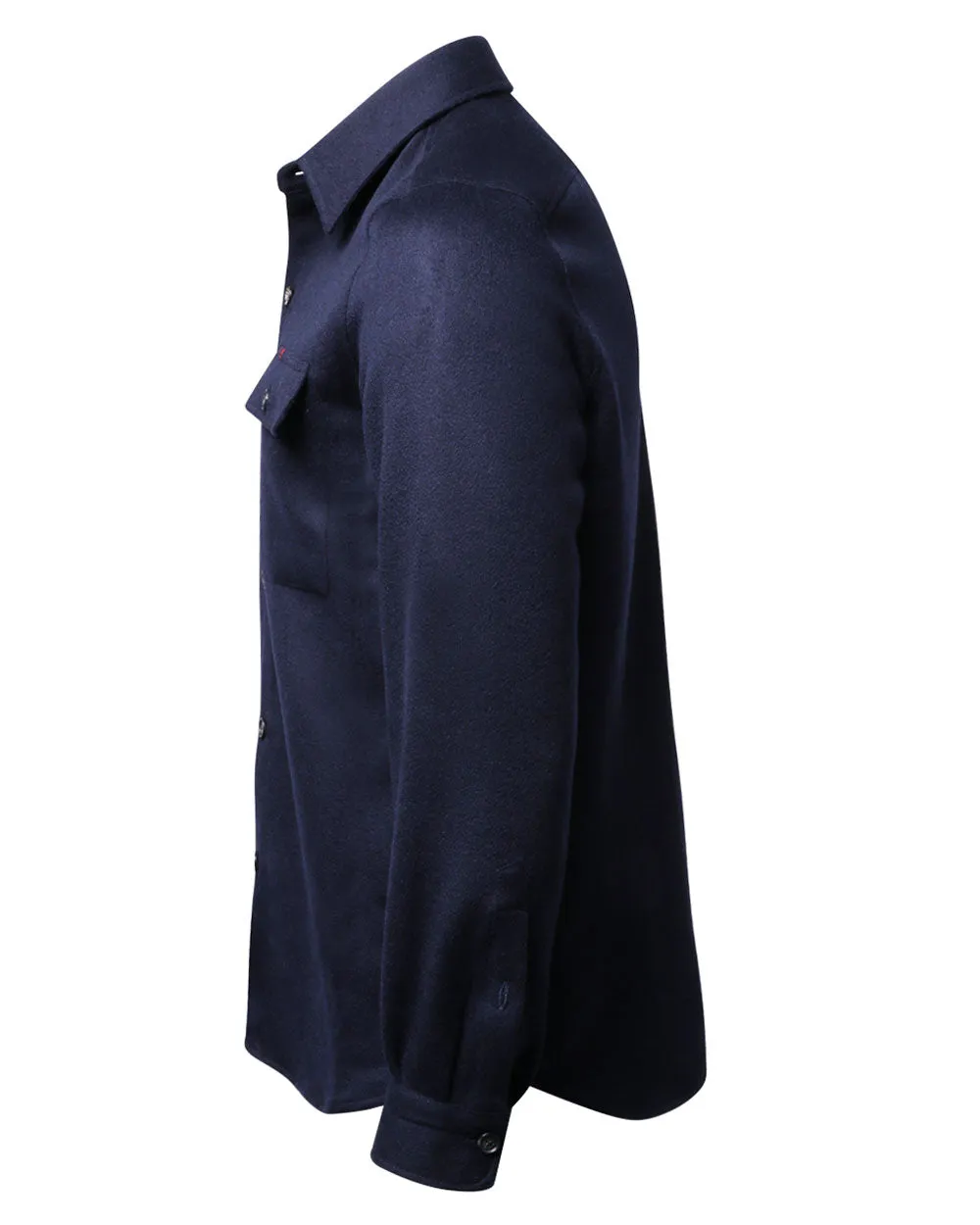 Dark Blue Double Face Overshirt