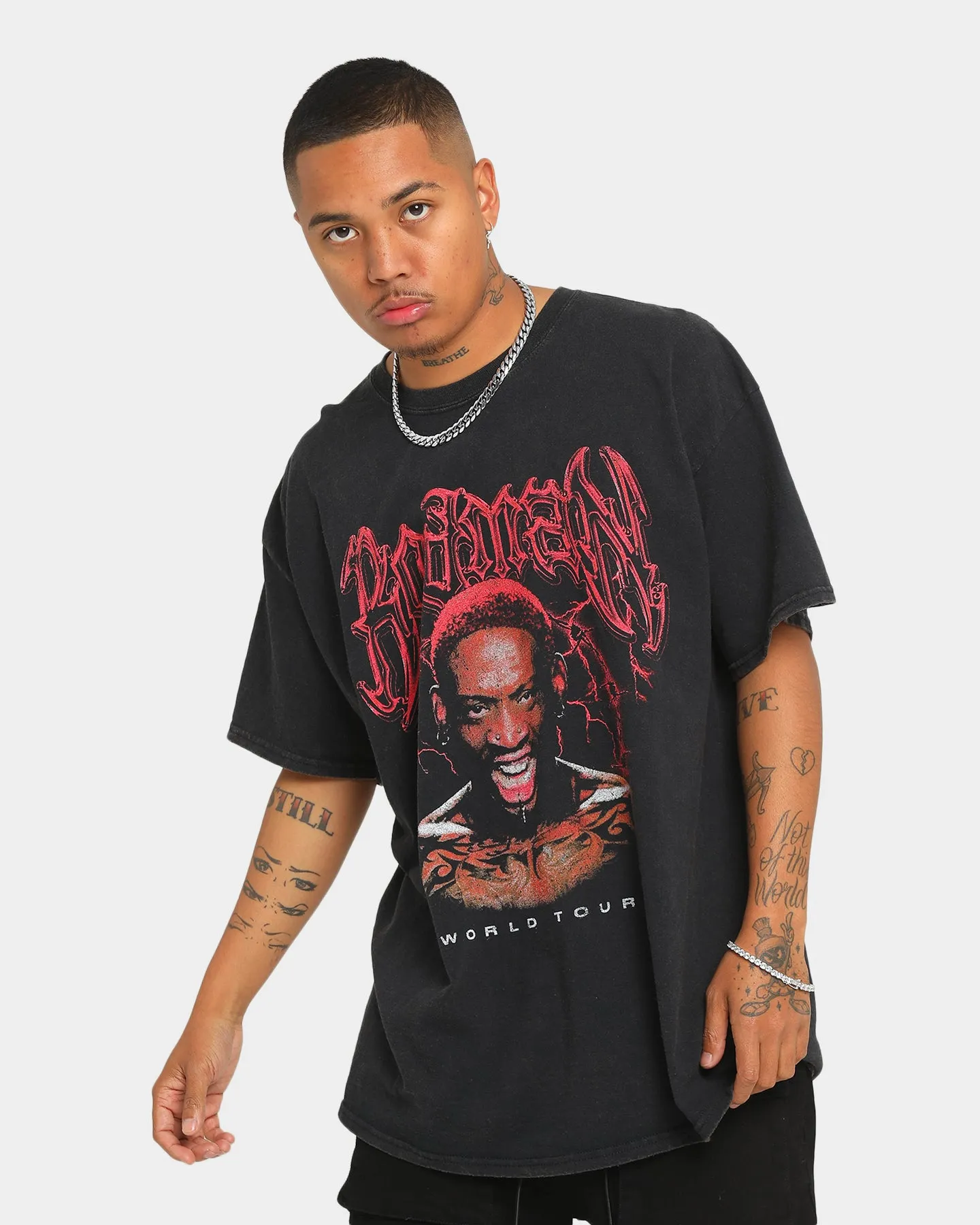Goat Crew Metal Rodman Vintage T-Shirt Black Wash