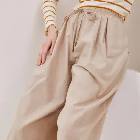 GRAPHIS Elastic Waist Midi Culottes Pants