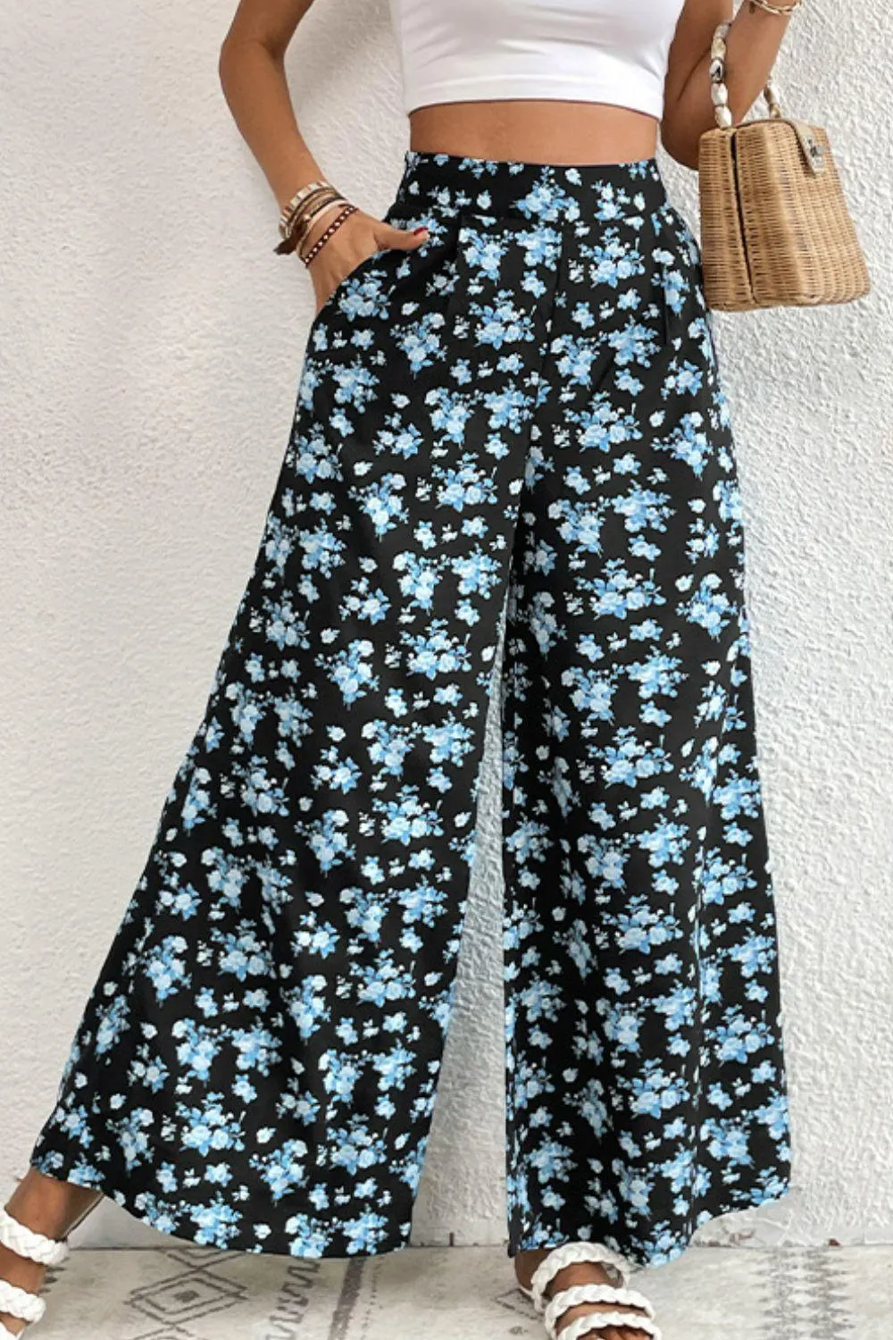 Hazel Blues® | Floral Pocket Culottes