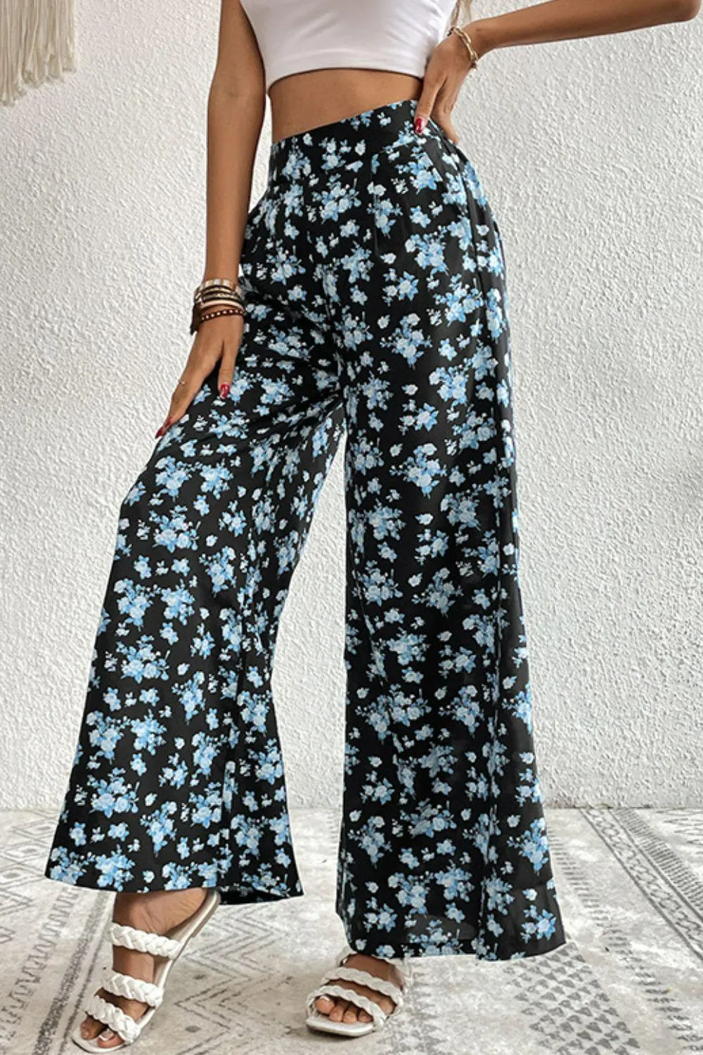 Hazel Blues® | Floral Pocket Culottes