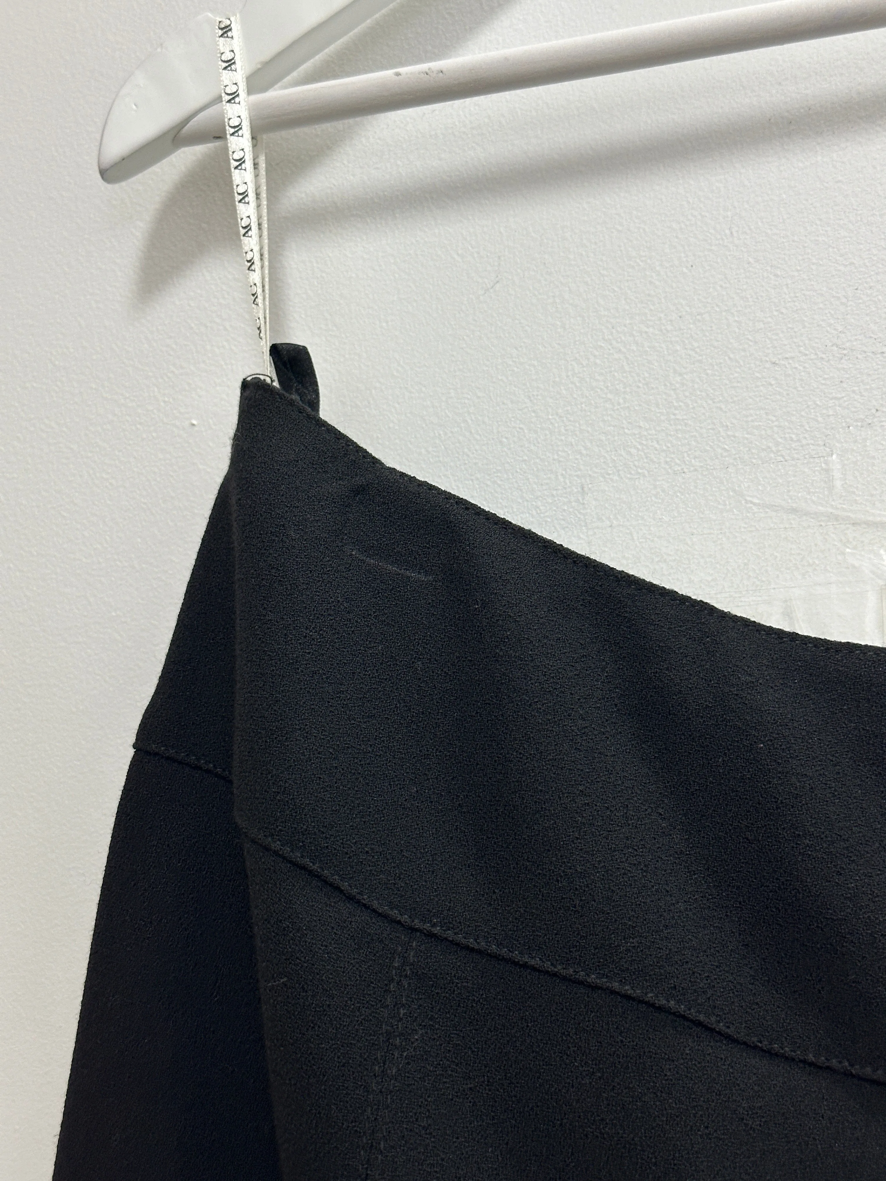 High Rise Flared Skirt in Black