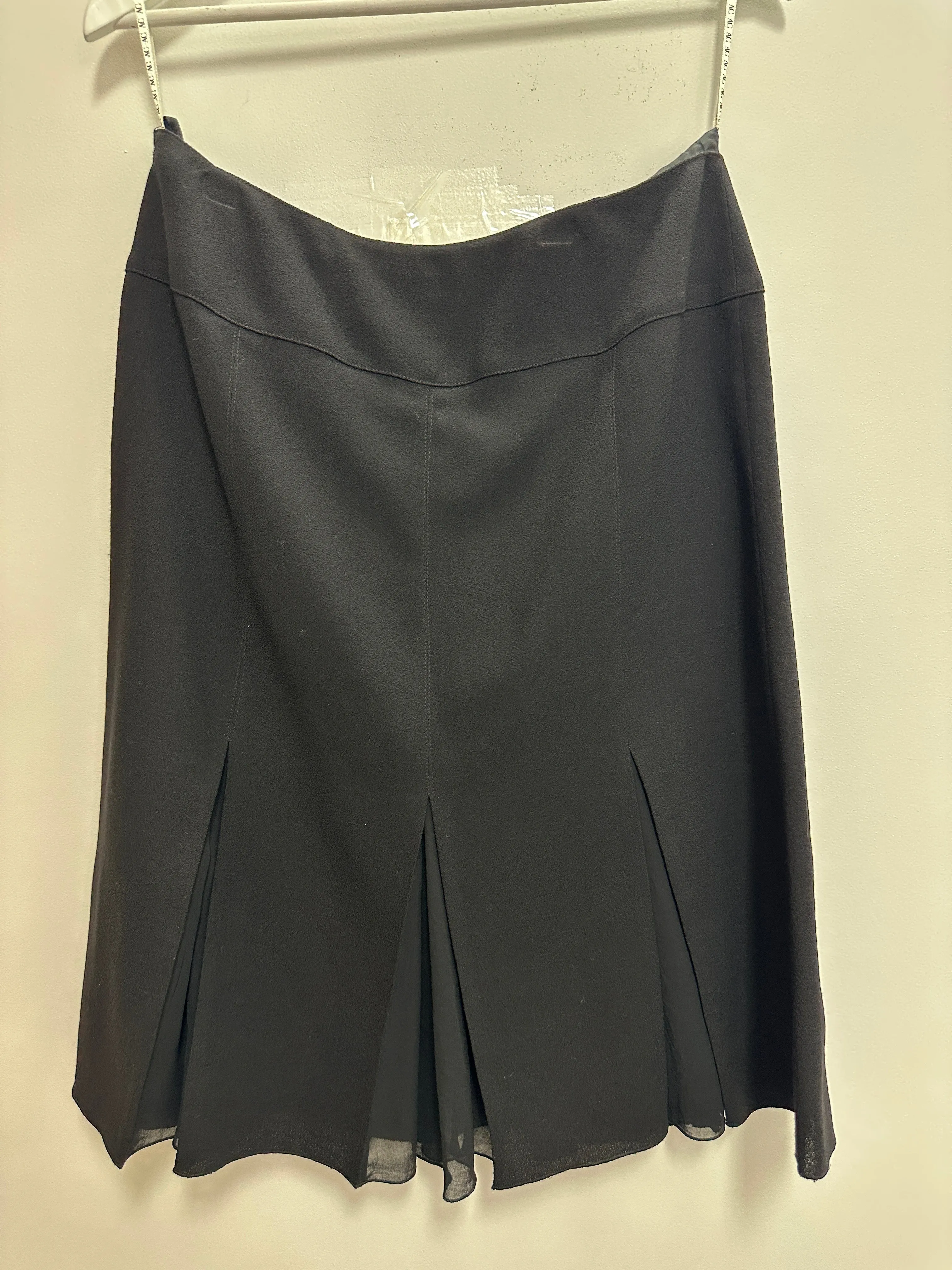 High Rise Flared Skirt in Black