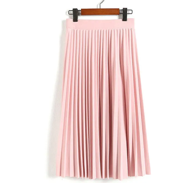 High Waist Ankle Length Skirt