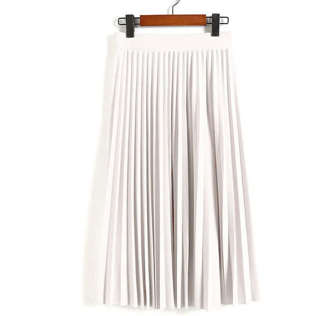 High Waist Ankle Length Skirt