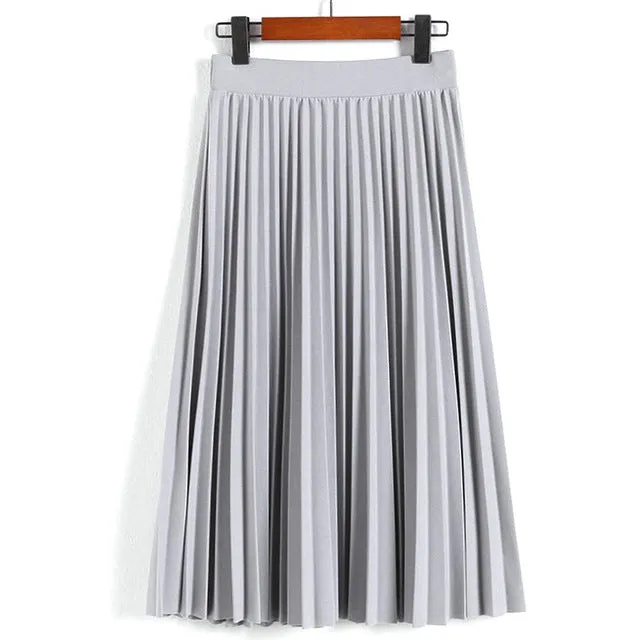 High Waist Ankle Length Skirt
