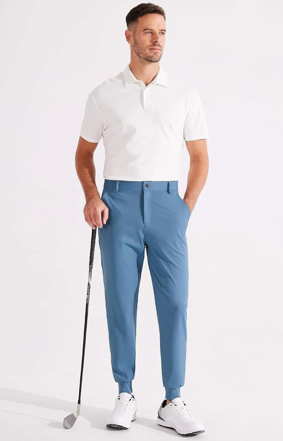 Libin Men's 4-Way Stretch Golf Joggers with Pockets, Slim Fit Sweatpants for Work Dress Pants Athletic Casual Yoga Pants