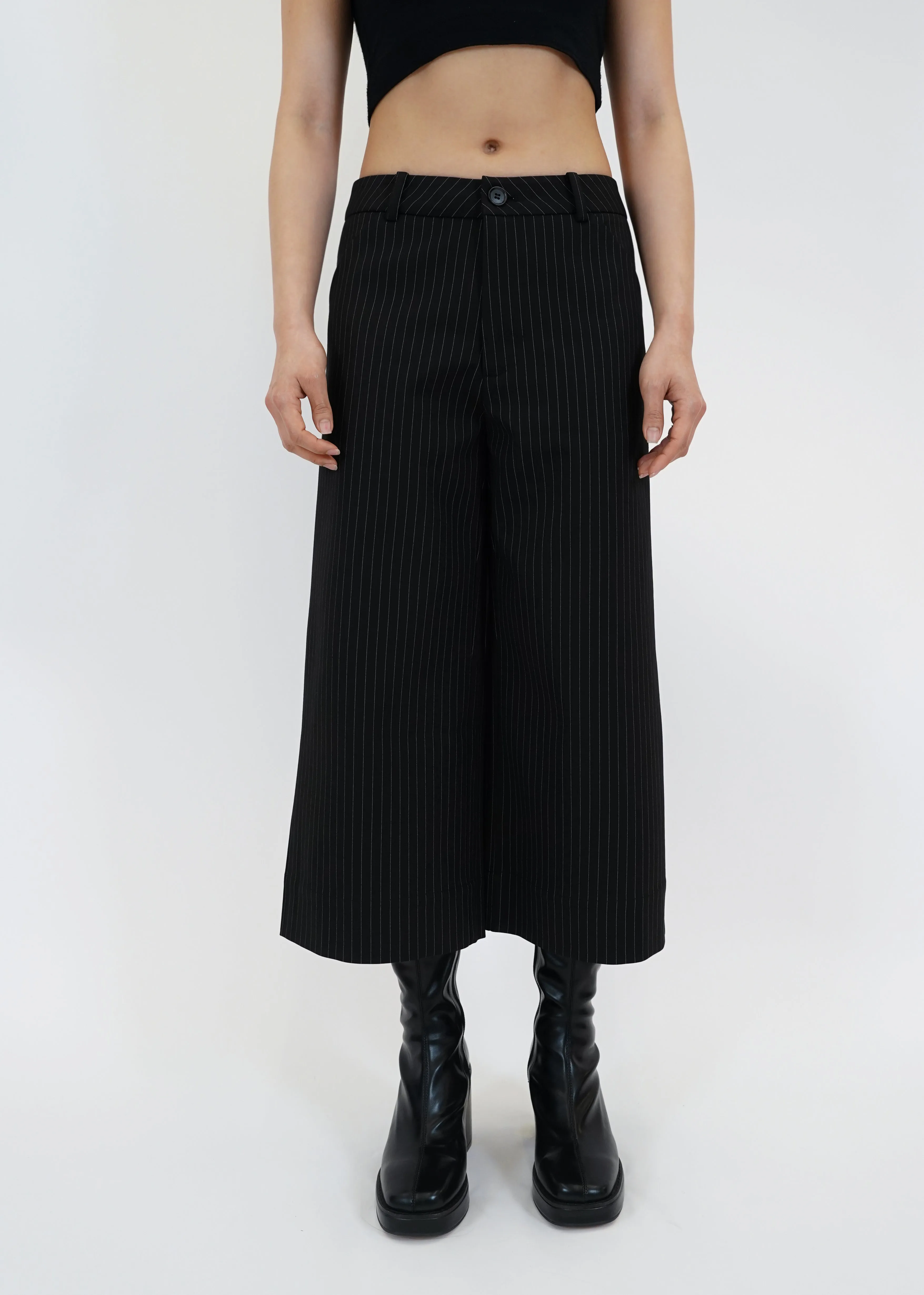 MADE IN IS A LIE BONDED STRIPE CULOTTES