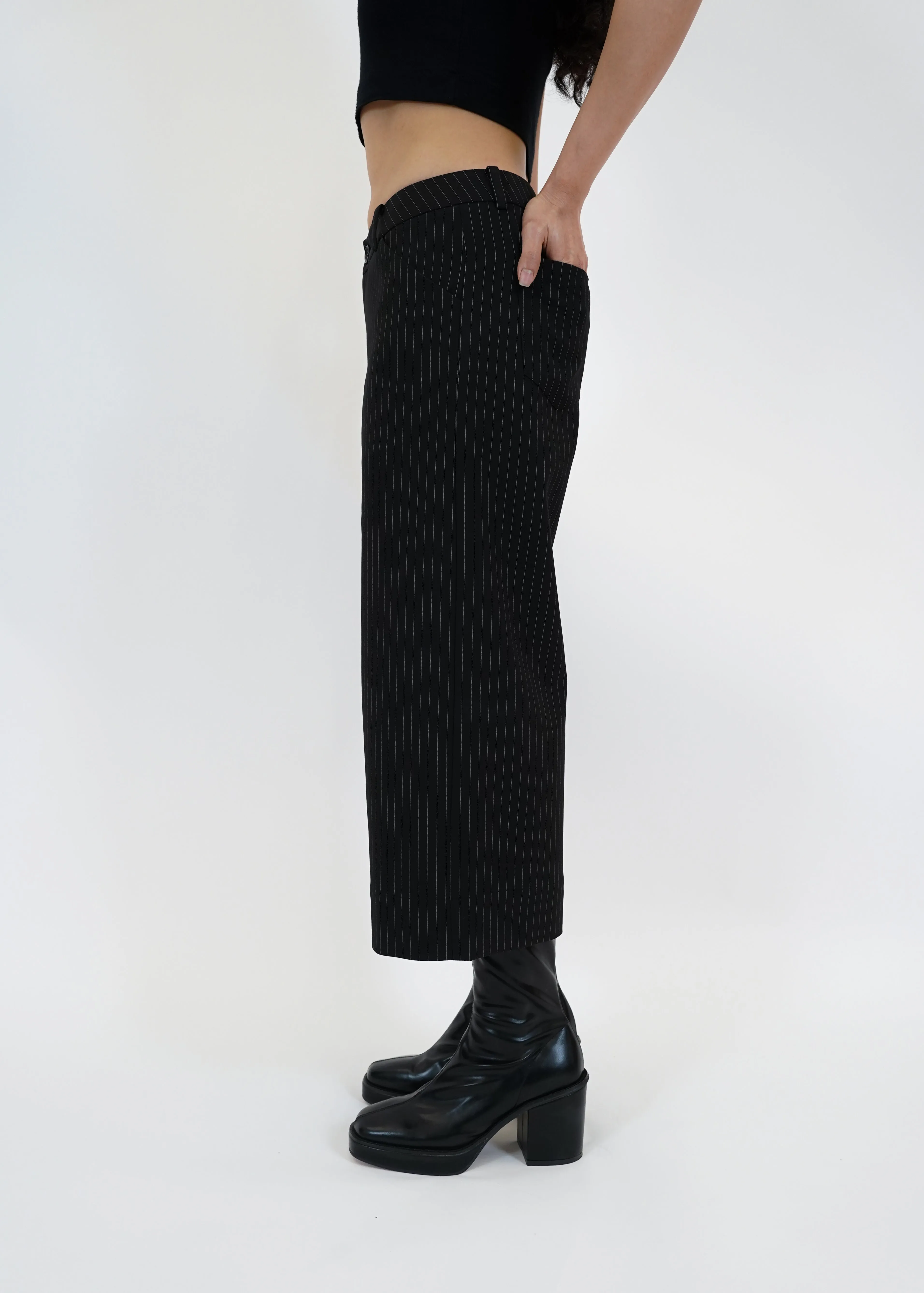 MADE IN IS A LIE BONDED STRIPE CULOTTES