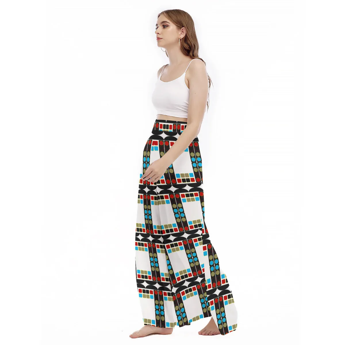 OD Print Women's High Waist Wide Leg Culottes NPT