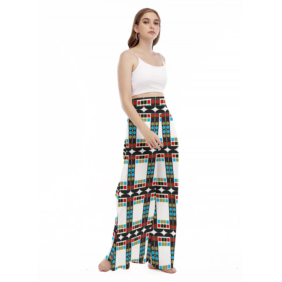 OD Print Women's High Waist Wide Leg Culottes NPT