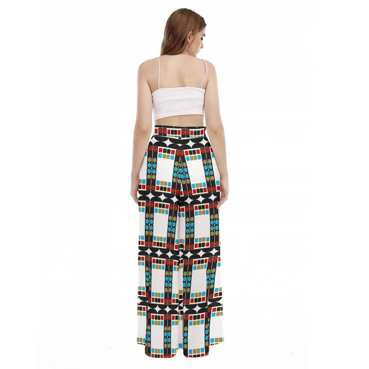 OD Print Women's High Waist Wide Leg Culottes NPT