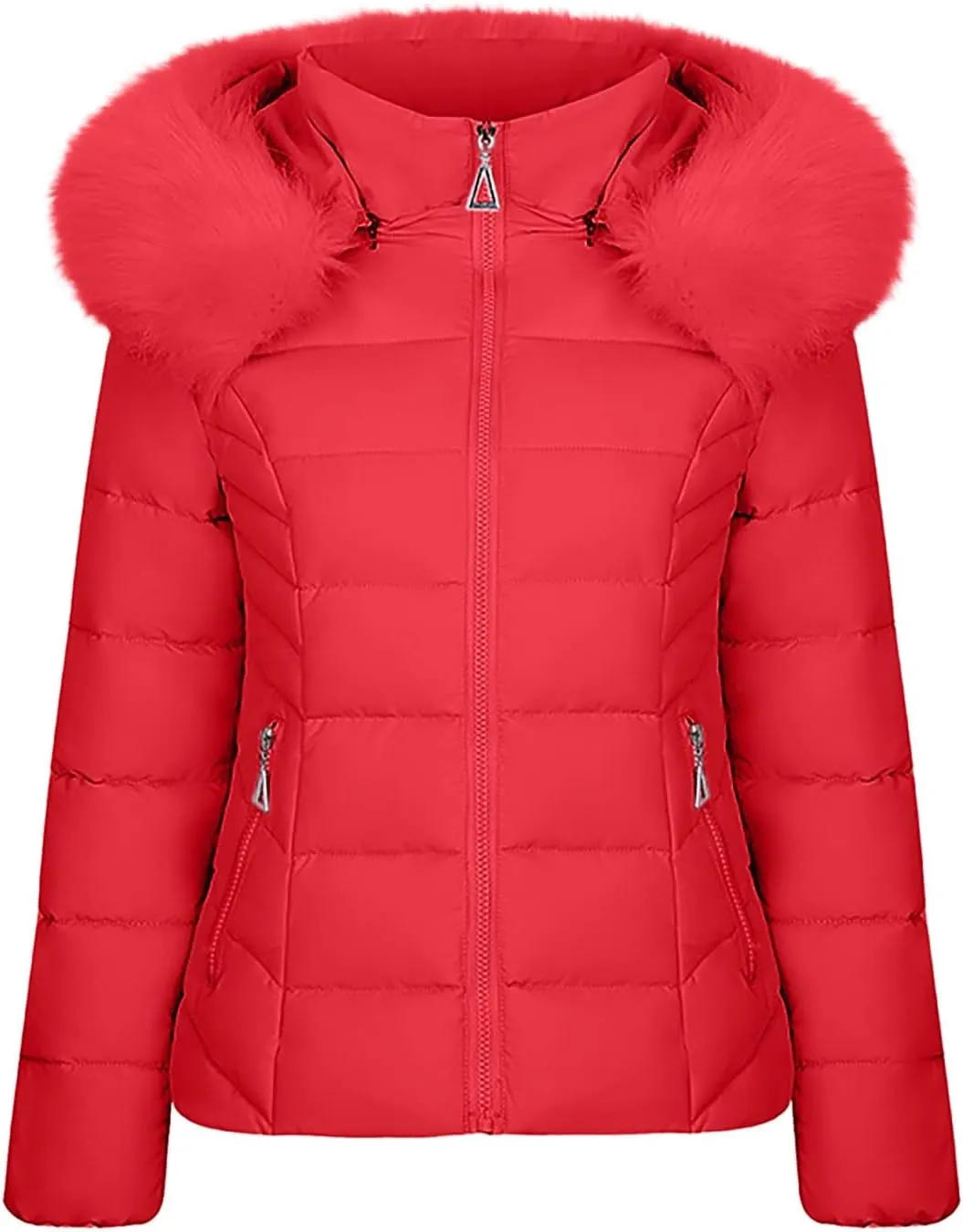 Quilted Down Jackets Women Winter Thicken Coats Plus Size Warm Jacket Zip Up Puffer Coat Baggy Short Down Coats