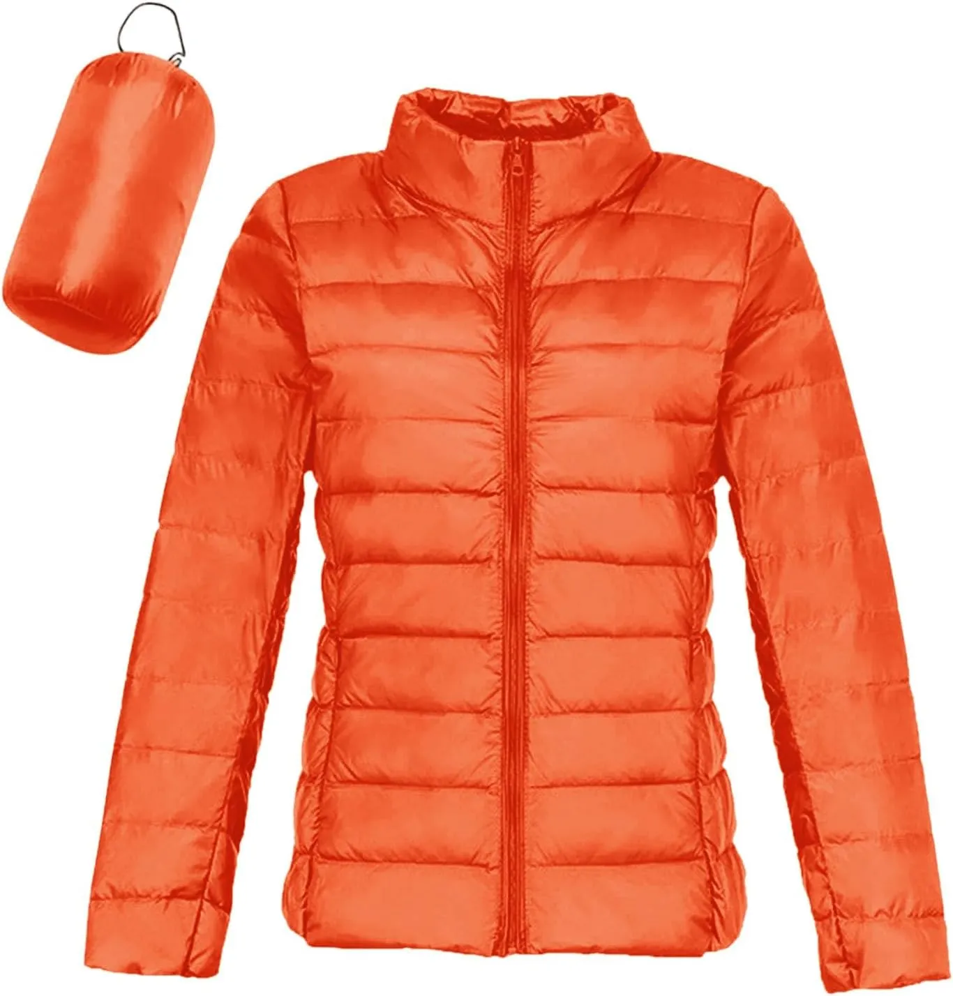 Women's Winter Down Long Jacket Thickened Puffer Warm Coat Warm Packable Down Jackets Slim Fit Hooded Jacket